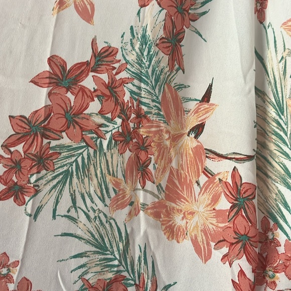 5 for $25! Maurice’s Floral Orange and Cream Kimono with Keyhole Back OSFM. - Picture 3 of 6